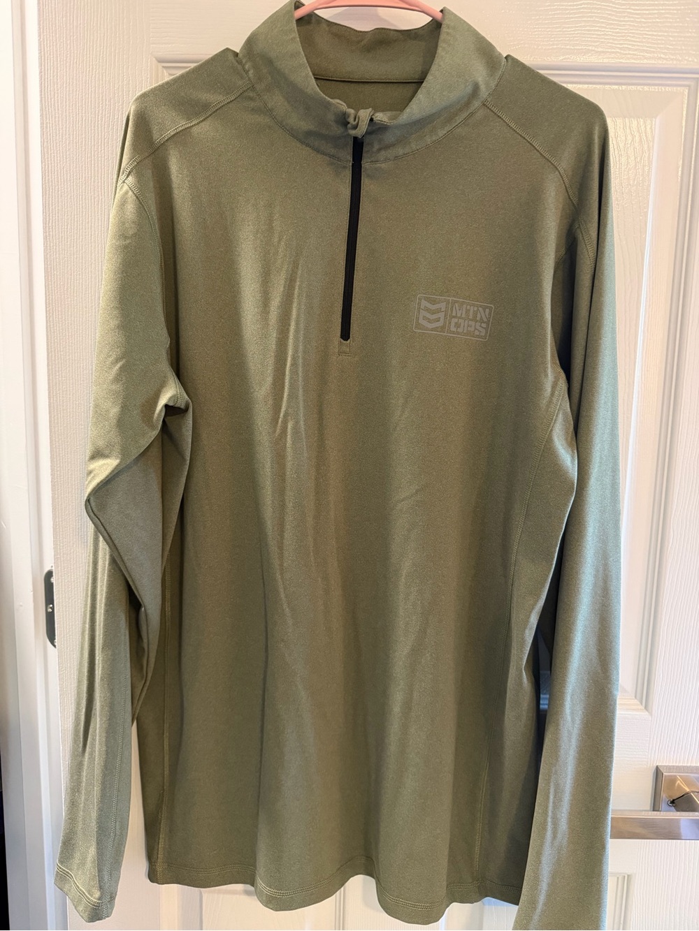 MTN OPS Men’s XL Olive Green Performance 1/4 Zip Pullover Hunting Outdoor